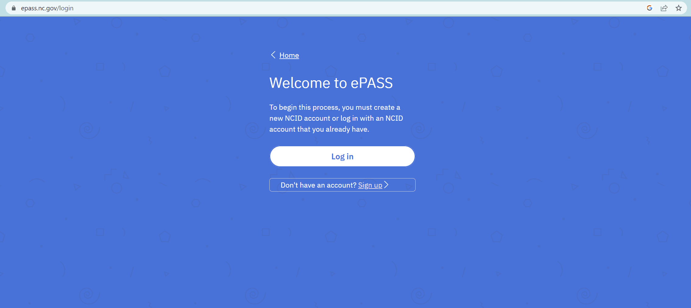 User creating a secure ePass account on a laptop with a verification code prompt