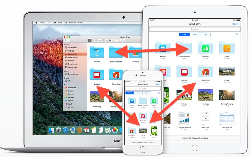 how to access icloud drive from iphone